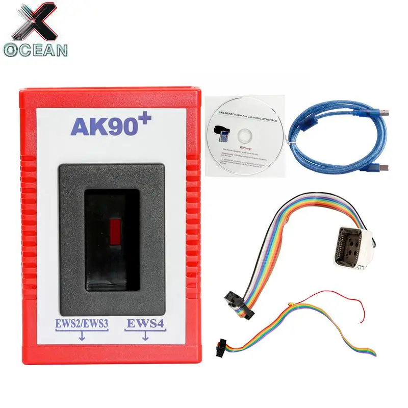 AK90+ Key Programmer For BMW EWS2/3/4 Key Code Reader V3.19 Newest Version AK90 Key Maker For BMW Programming Tool