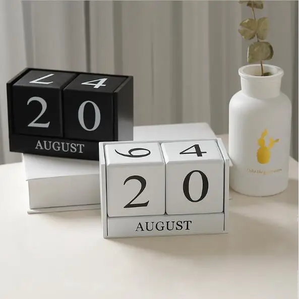 

Nortic Creative Manual Desk Calendario Pared Office Table Wood Calender Home Decorations Stationery Girls Birthday Gift