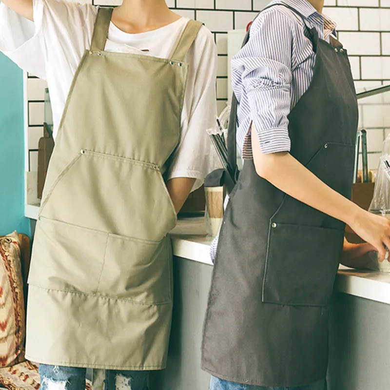 

Polyester Cotton Apron Barista Waitstaff Pastry Chef Baker Bartender Culinary Uniform Florist Painter Gardener Work Wear B31