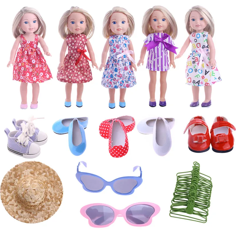 Doll Kleding Schoenen Zonnebril Hoed Accessoires Voor 14.5 Inch Nancy Wellie Wisher & 32-34 Cm Paola Reina & & 1/4BJD Blythe Pop Gir