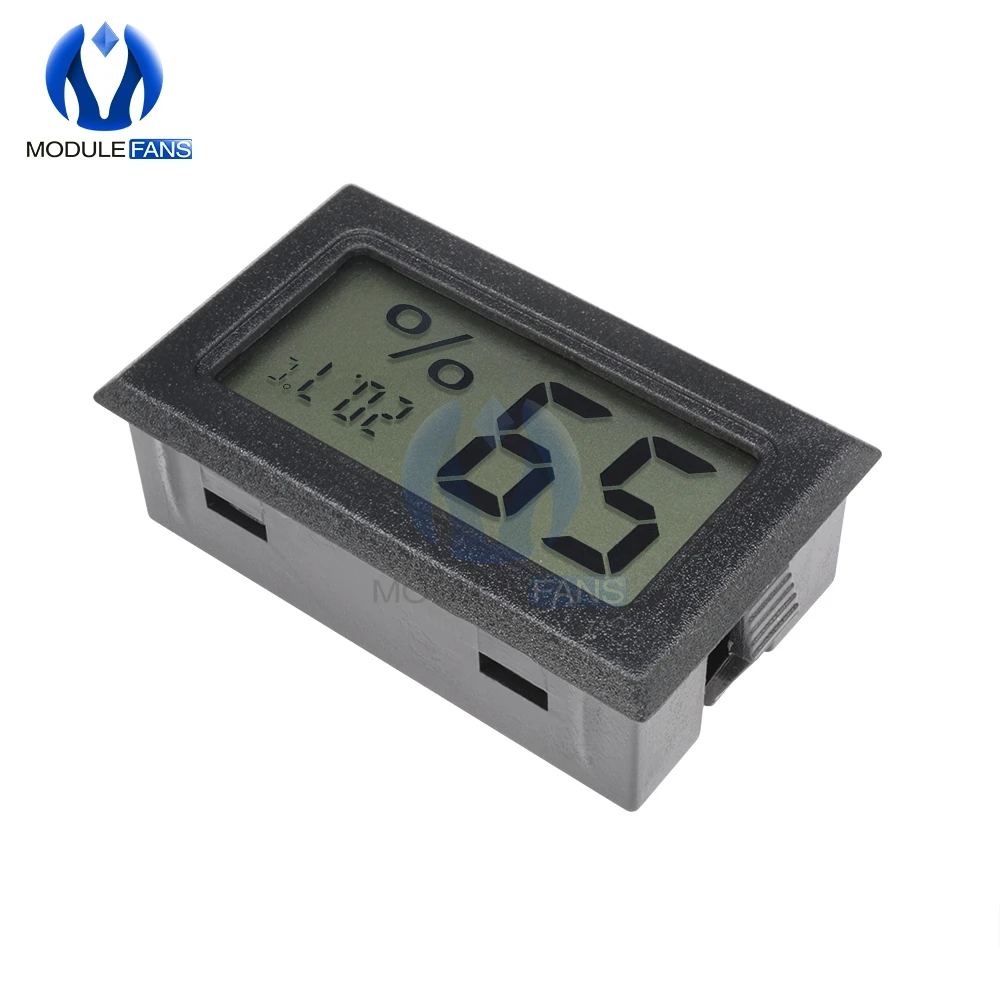 Mini Black Digital LCD Display Thermometer Hygrometer Temperature Indoor Convenient Temperature Sensor Humidity Meter Instrument