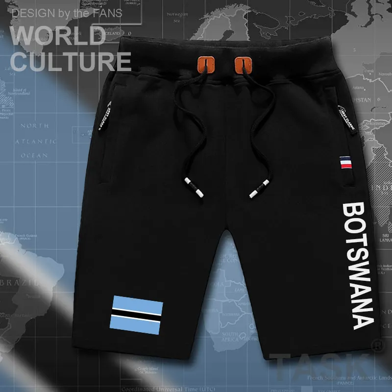 Botswana Batswana mens shorts beach man men's board shorts flag workout zipper pocket sweat bodybuilding 2017 cotton brand BW