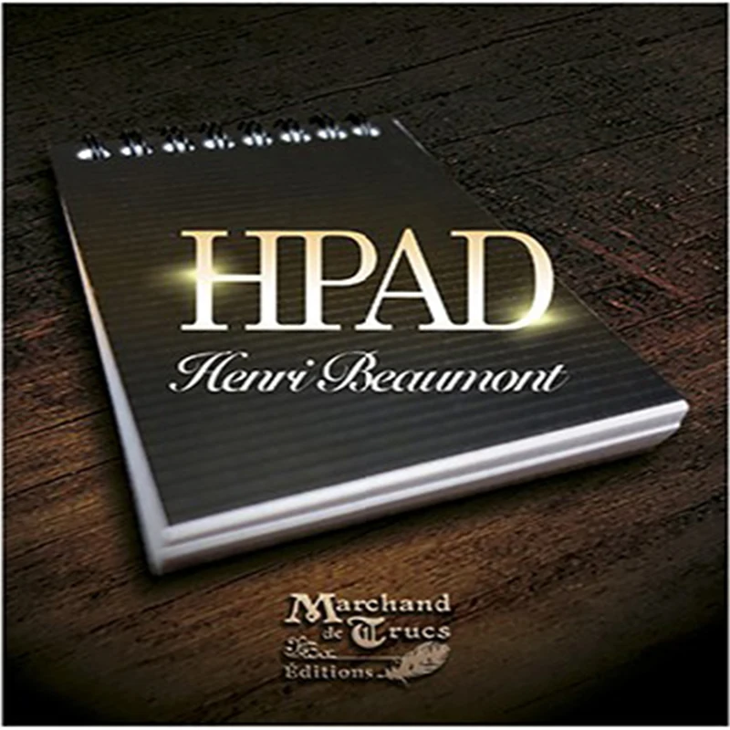 HPad By Henri Beaumont (DVD With Gimmick ) Magic Trick A7 Notebook Magic Props Close Up Street Stage Magic Mentalism