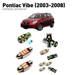 Led interior lights For pontiac vibe 2003-2008 11pc Led Lights For Cars lighting kit automotive bulbs Canbus