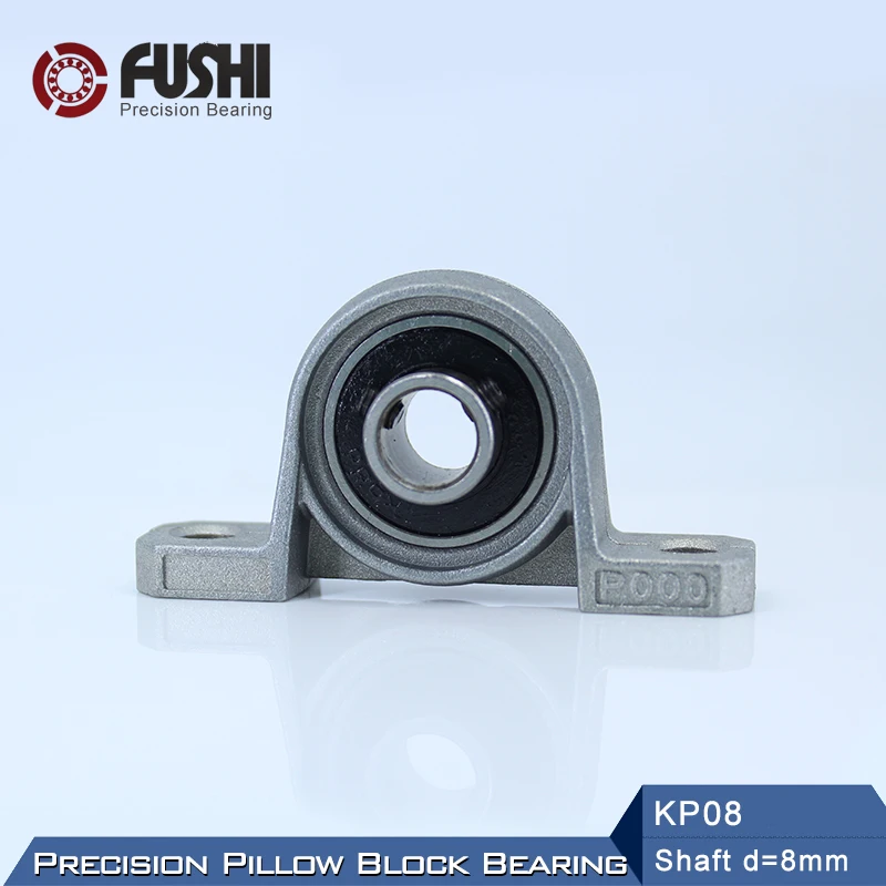 KP08 Bearing 8 mm Shaft Diameter ( 4 PCS ) KP Zinc Alloy Pillow Block KP 08 Bearings KP08