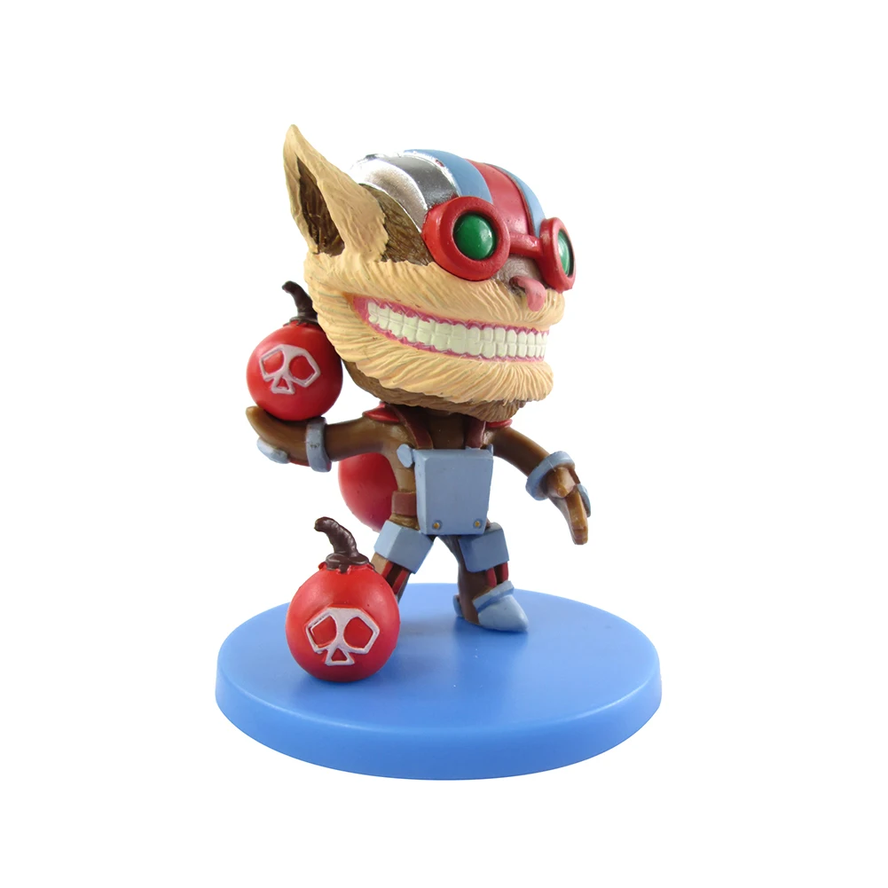 ELBCOS 9th Kennen Poppy Ziggs Cecil B. Heimerdinger Tristana Veigar 8cm/3'' Q Version PVC Action Figures Model Toys