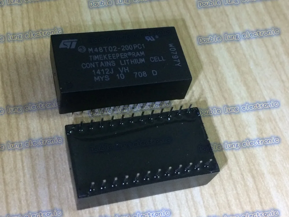 5PCS/LOT M48T02-200PC1 IC RTC CLK/CALENDAR PAR 24-DIP