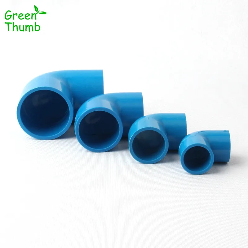 20pcs 20 mm/25 mm/32 mm/40 mm PVC Inner Diameter 90 Degree Equal Elbow Connector Pipe Fitting Adapter Water Irrigation Hose