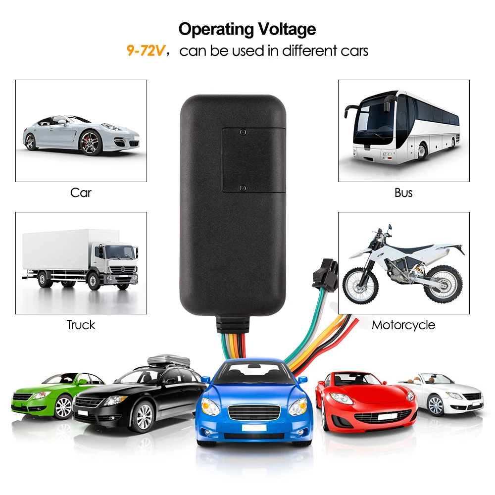 Car Tracker 9-72V Remote Control Cut off Oil Localizador GPS IP67 Waterproof Move Vibration Alarm GPS Tracker Car Free APP