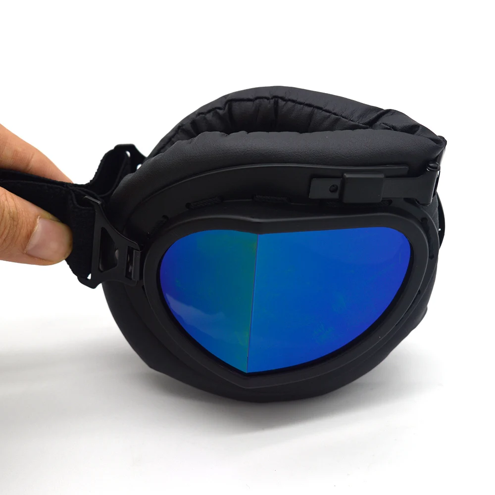 5 Màu Sắc Ống Kính Mũ Bảo Hiểm Kính Với Hút Thuốc Ống Kính Xe Máy Kính Vintage Phi Công Da Biker Cho Xe Máy Xe Đạp Kính