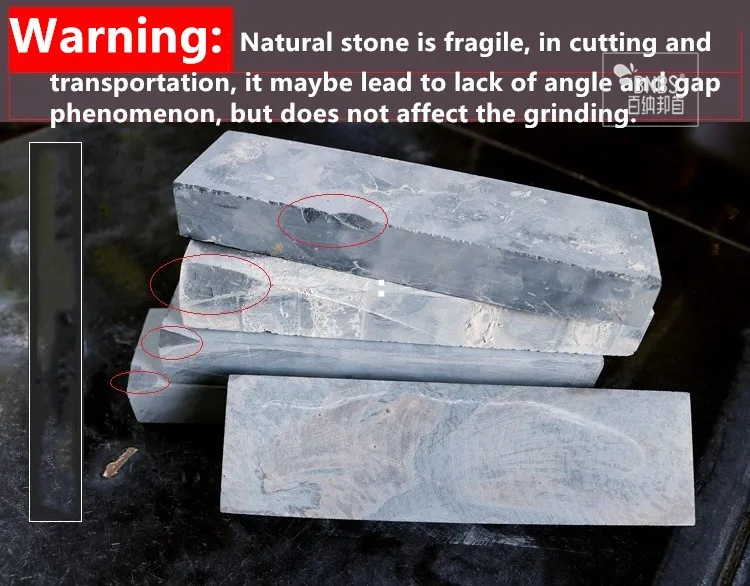 BNBS Fine polishing 3000# Natural mud whetstone,Pedicure/Woodworking Knife Grinder water stone Guangxi stone 200*55*28mm