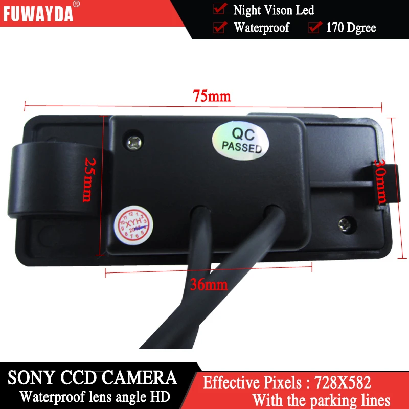 FUWAYDA Color SONY Car Chip Rear View Camera for Holden Commodore Holden/Commodore VY VZ VE1+4.3Inch foldable LCD TFT Monitor HD