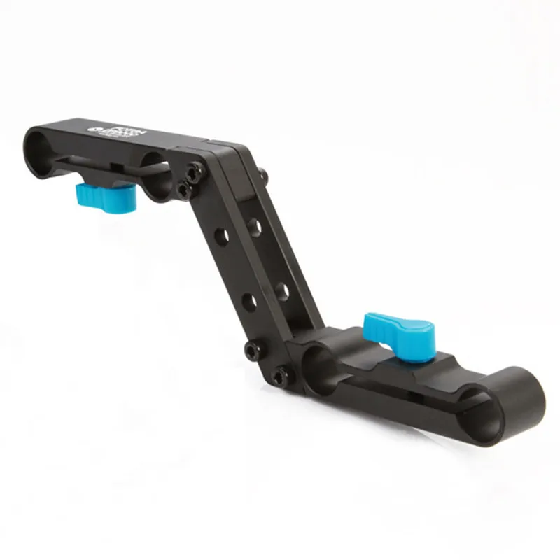 FOTGA Z-Shape Bracket Offset Clamp Mount for 15mm Rod Follow Focus Support