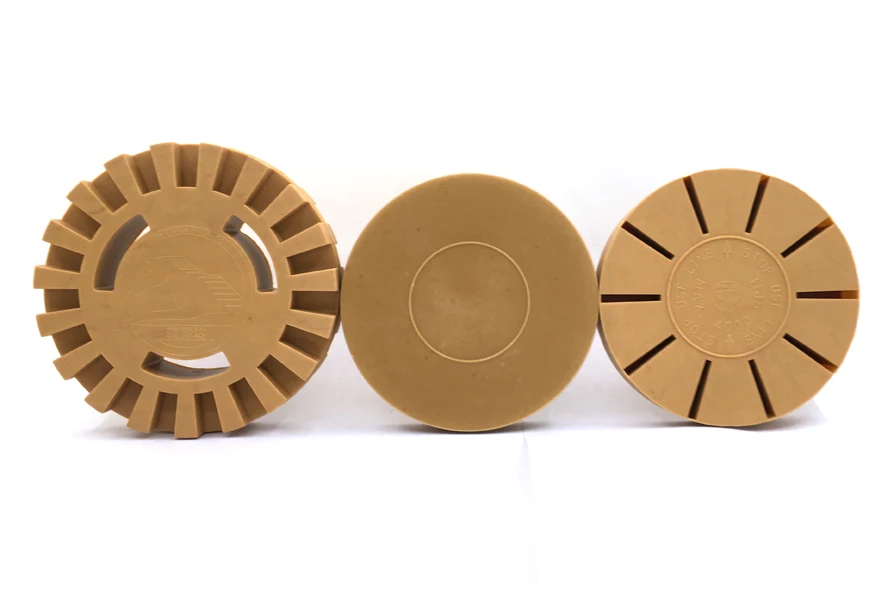 3.5" 4" Inch Rubber Decal Removal Eraser Wheel with Drill Removing Pinstripes Stickers Adhesive Vinyl Decals  Cars Boats