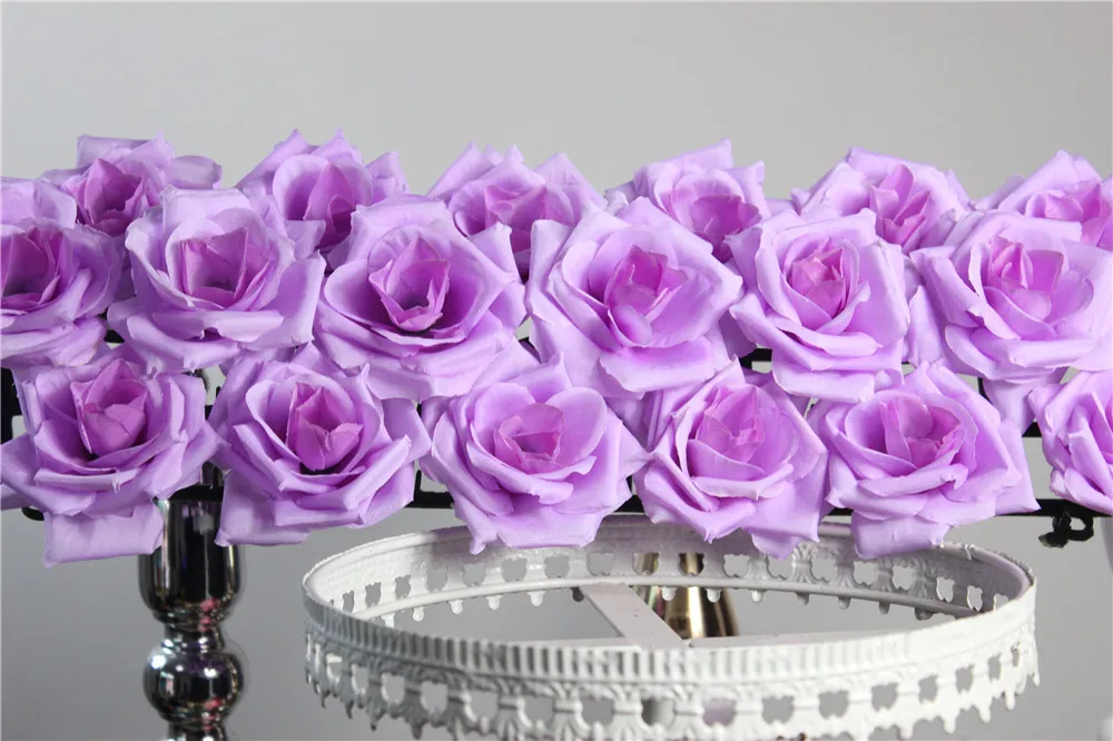 

SPR purple-Big rose petals Wedding road lead flowers Bouquets Wedding road cited flowers and arch decoration