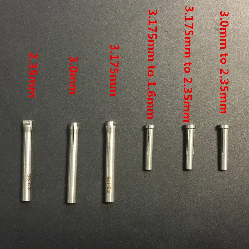 Koreańska tuleja tuleja Adapter rękawa 2.35mm do 1.6mm dla Saeyang, grawerowanie mikromotoryczne SHIYANG 102L H37L1, wiertło ręczne H102S H35SP1