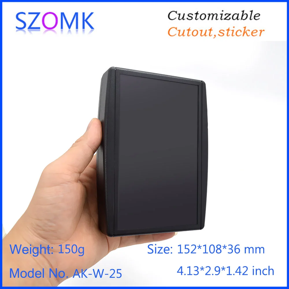 10Pcs 152*108*36mm szomk electronics plastic enclosure casing abs plastic junction box wall mounting enclosure equipment box