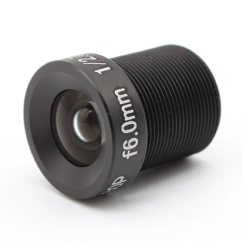 10x HD 1080p 6mm 58 grados ángulo CCTV IR lente de placa 1/2.7 "M12x0.5 para cámara IP de seguridad