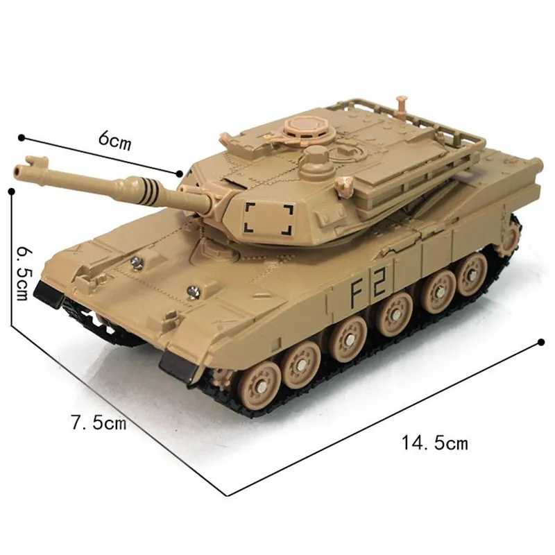 Toy Vehicle Military Tank Model with light and sound, Pull back 15CM Alloy tank model toys