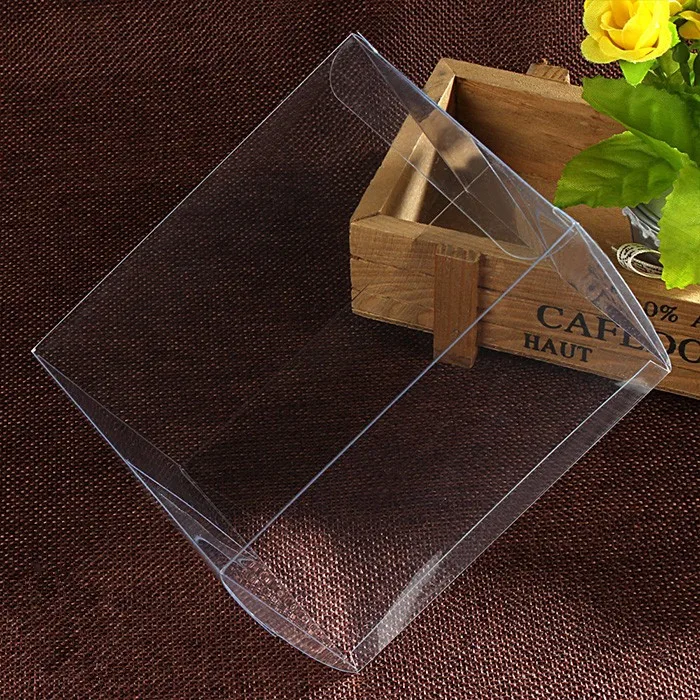 12*12*18cm 20Pcs High Quality Eco-friendly Transparent PVC Boxes for Packing Candy/ Clear Box for Display Goods