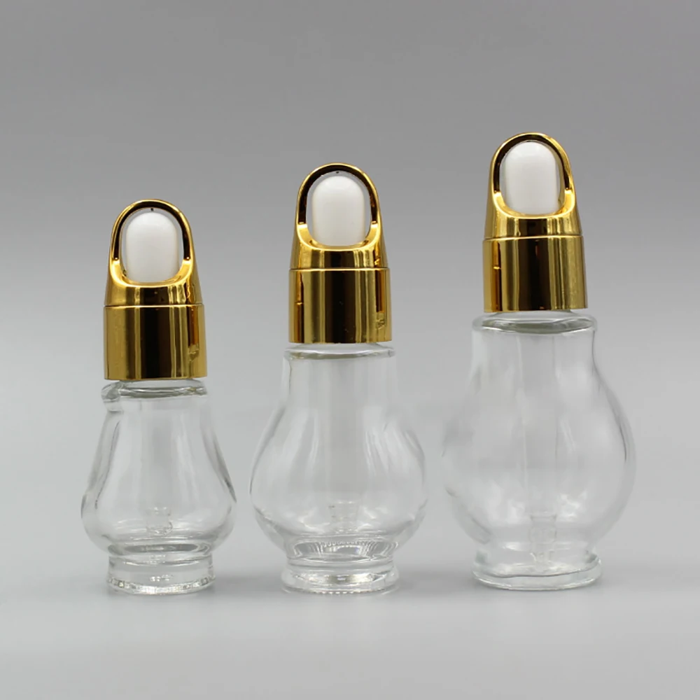 20ml Transparent Single Gourd Shaoe Bottle,Colored Glass Vial