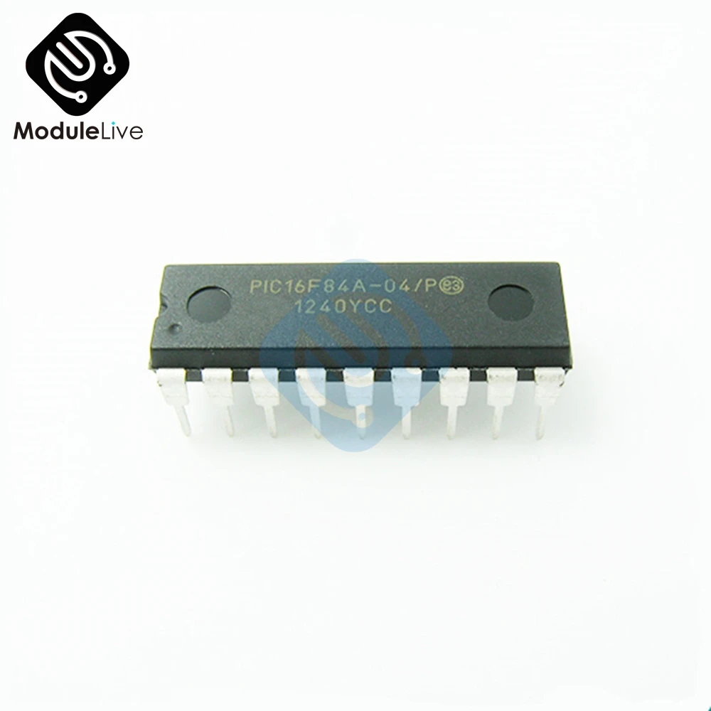 Микрочип DIP-18 IC PIC16F84A, 1 шт.