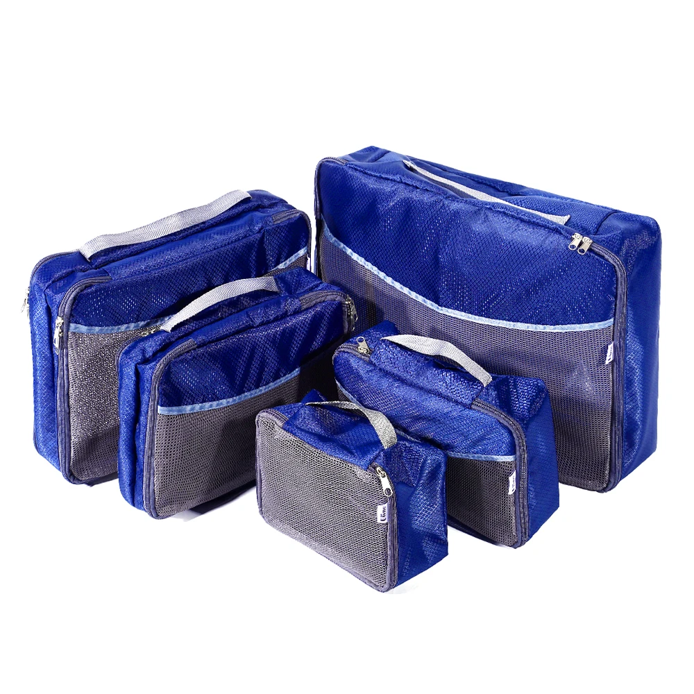 Ufine 5 PCs Travel Luggage Organizer-Double Sided Carryon Lightweight Packing Cubes Storage Bags