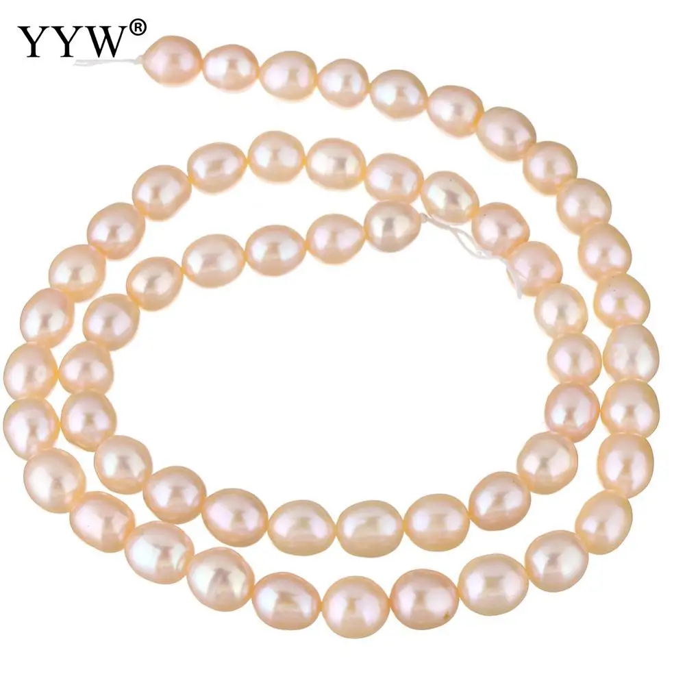 

Pearl Beads Natural Freshwater Pearl Loose Beads For Making Diy Jewelry Bracelet Necklace pink 2021 fashion jewelry beads 6-7mm