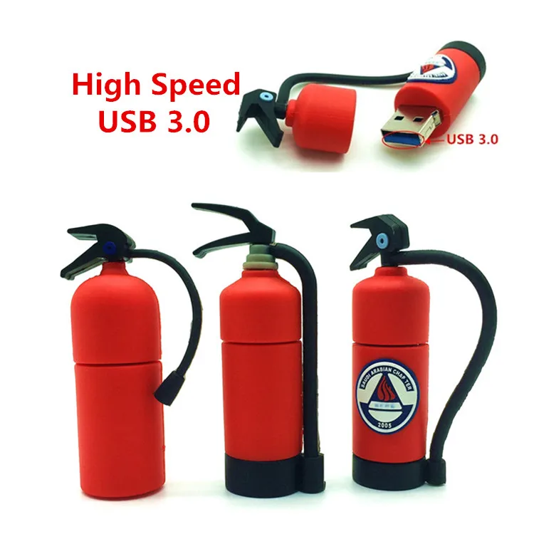 High Speed USB 3.0  Pen Drive Fire Extinguisher Model 4gb 8gb 16gb 32gb 64gb USB Flash Drive, Memory Stick Pendrive Gifts