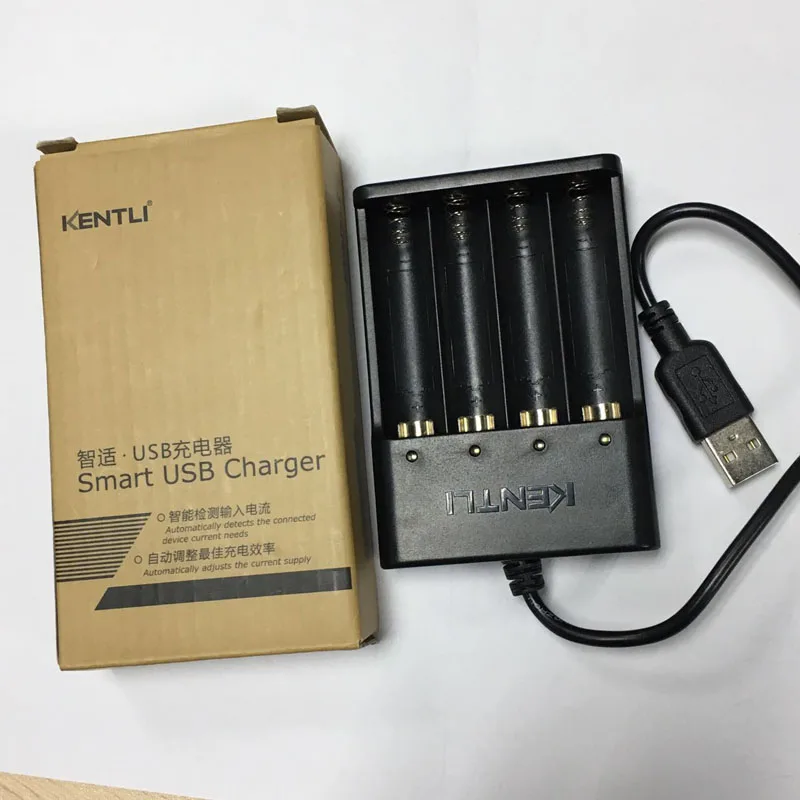 KENTLI lithium li-ion battery charger for kentli polymer lithium li-ion AA rechargeable battery