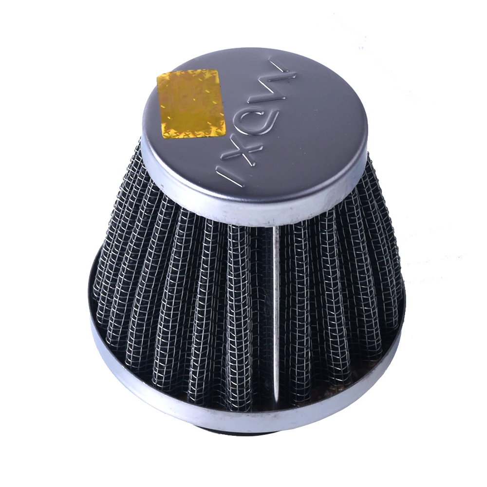 Double Layer Filter Universal Motorcycle Motorbike Replacement Clamp-on Air Filter 38mm Mushroom Head Cleaner for Scooter ATV