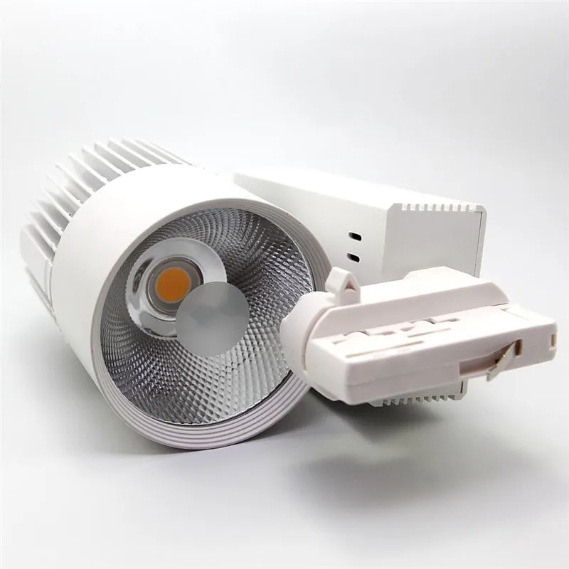 pode ser escurecido fios fase 35w cob led spotlight ferroviario luz linha led luzes da trilha iluminacao commerical substituir lampadas de halogenio 8x 01