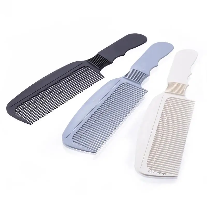 Carbon Fiber Anti-Static 3D Hairdressing Comb Black Handle Hair Brushes Comb Clipper Barber Haircut Brush Salon