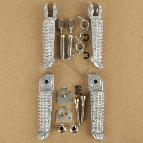 Motorcycle Front Rear Footrest Foot Pegs For Yamaha YZF R6 03-12 R1 2002-2014 Two Colors