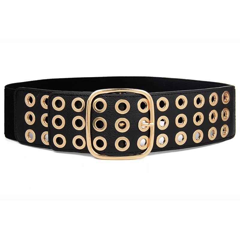 Newest Design Waistbands Lady Waist Belt Dress Adornment For Women Waistband Gold Cummerbunds High Quality Strap Elastic Belts