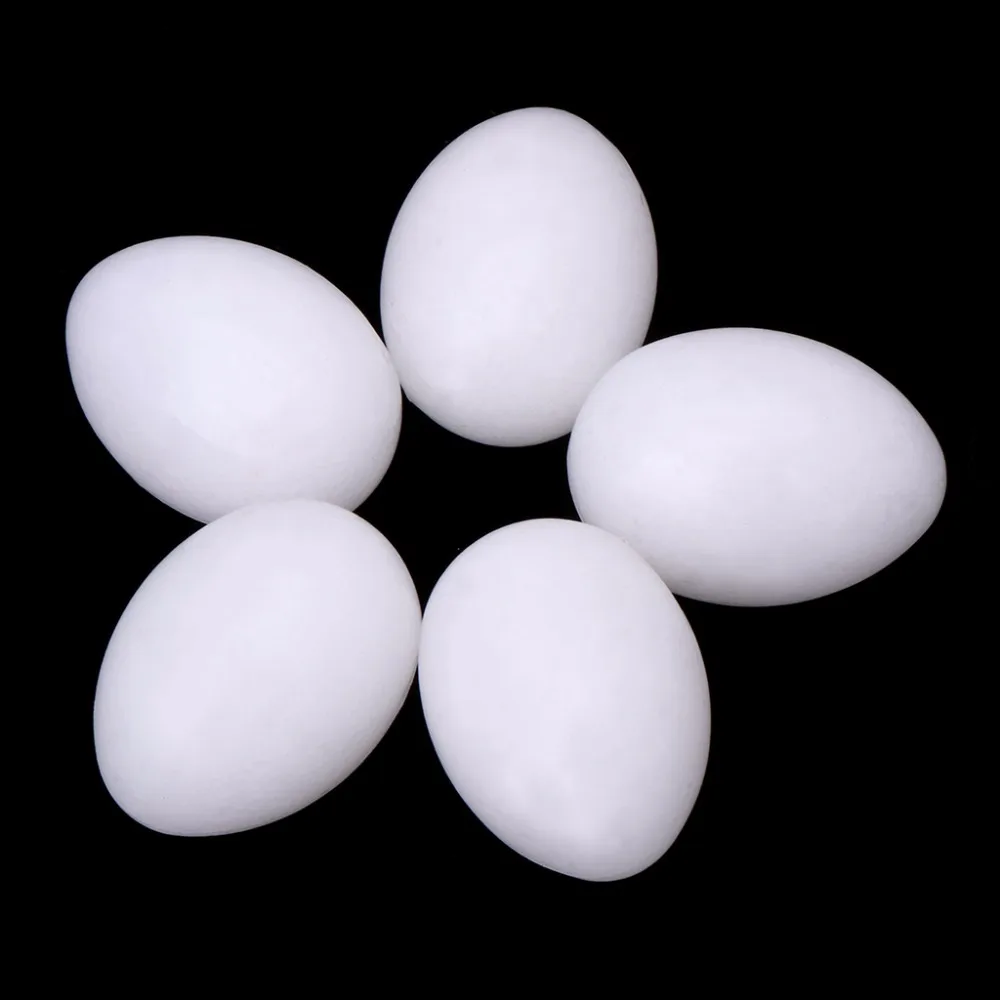 5pcs/lot Bird Supplies Pigeon False Eggs Filled Plastic Solid Simulation Egg For Hatch Breeding Supplies