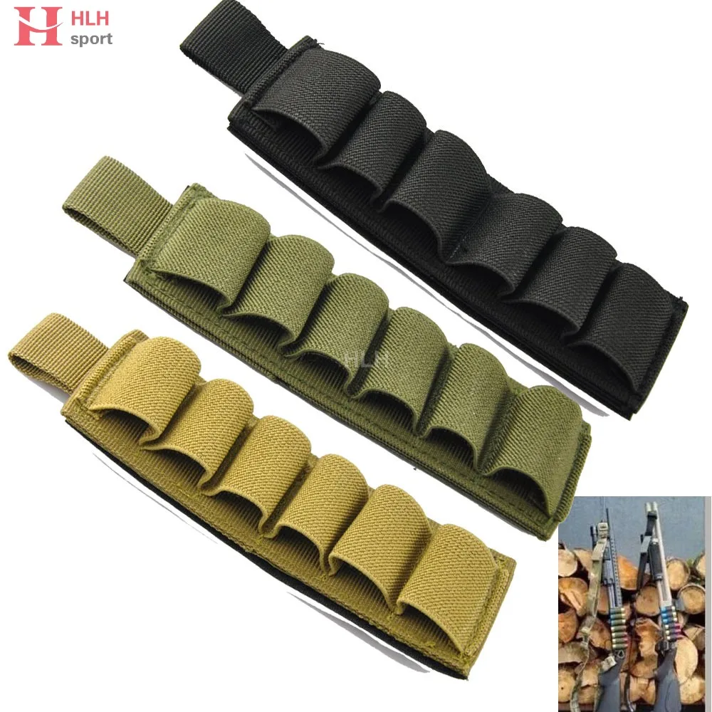 6 Holes Bullets Package Anti-corrosion Hunting Pouches Gauge Shells Ammo Reload Magazine Bullet Holder