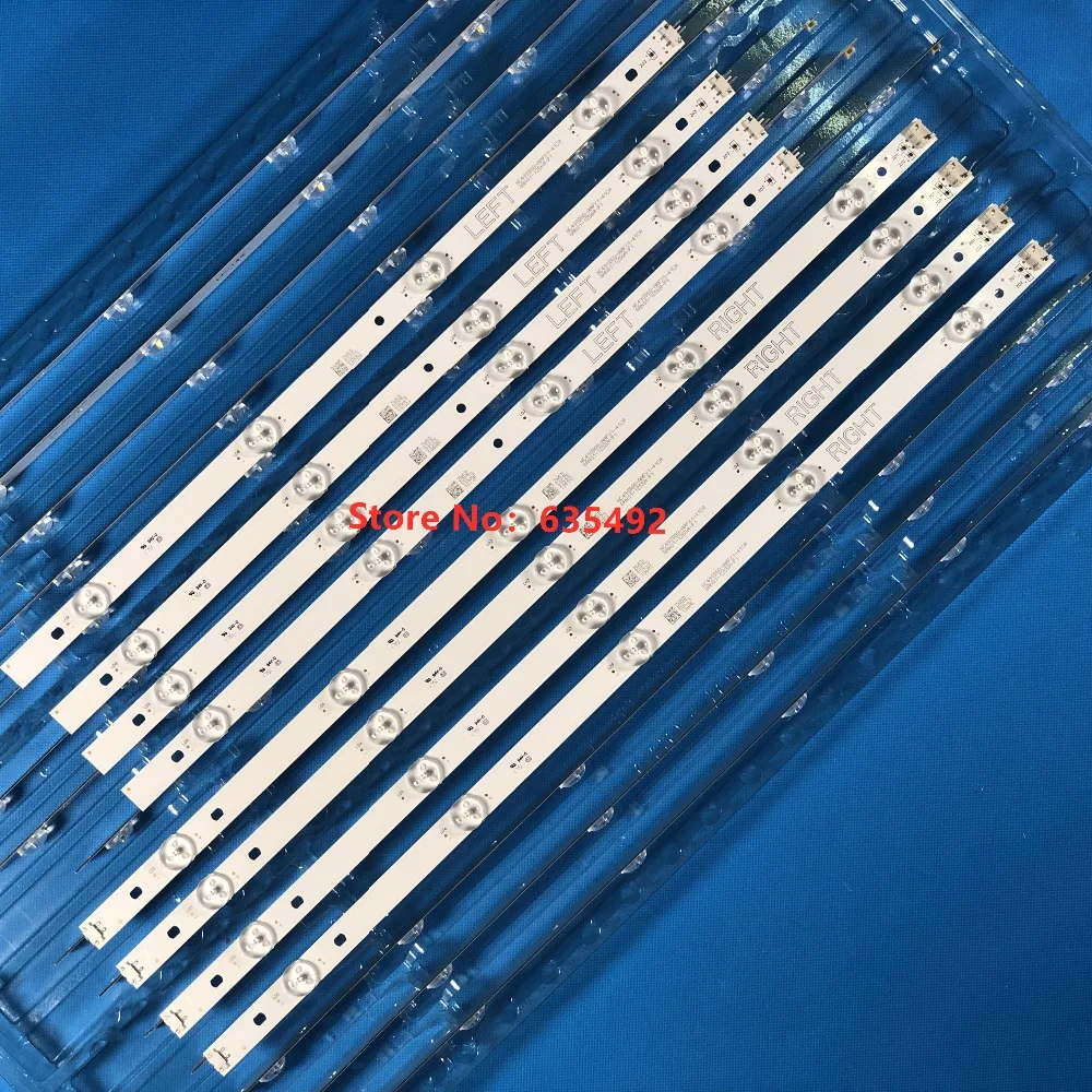 8PCS LED Strip For GAN01-1294A-P1 GAN01-1295A-P1 49LJ5550 49LK5910PLC 49LK5750 49LF5100 49UJ6300 43UK6300PCD NC490DUE-AAFX1-41CA