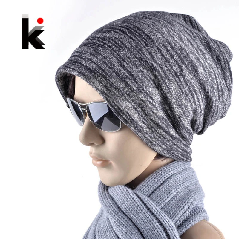 

2018 Autumn and winter mens skullies pocket turban cap hip-hop hat turban beanie hats for man and women beanies