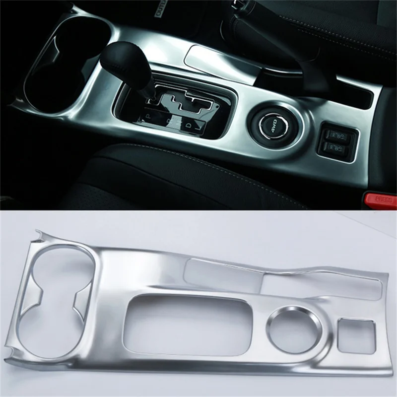 Abaiwai Car Styling ABS Chrome Gear Box Decorative Frame Sequins Interior Trim Covers For Mitsubishi Outlander 2013-2015 2016