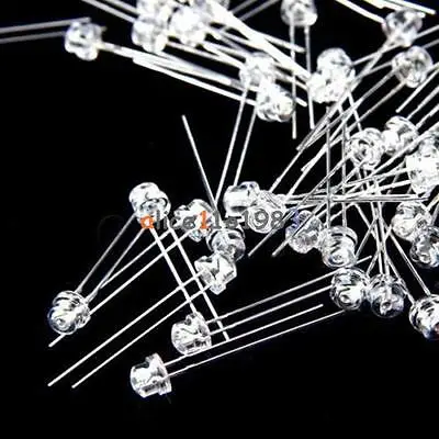 100PCS 5mm Straw Hat UV Purple Super-Bright LED Light Emitting Diode