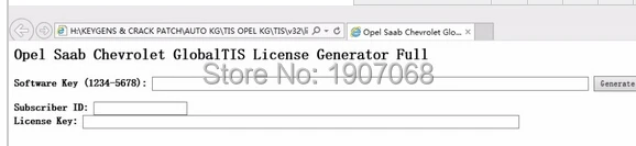 Opel Saab Che vrolet Global TIS keygen