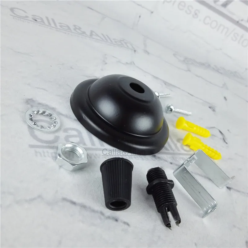 2 Pieces/lot DIY parts Edison light pendant lamp Part of the ceiling plate D68mm small iron canopy DIY pendant ceiling mount