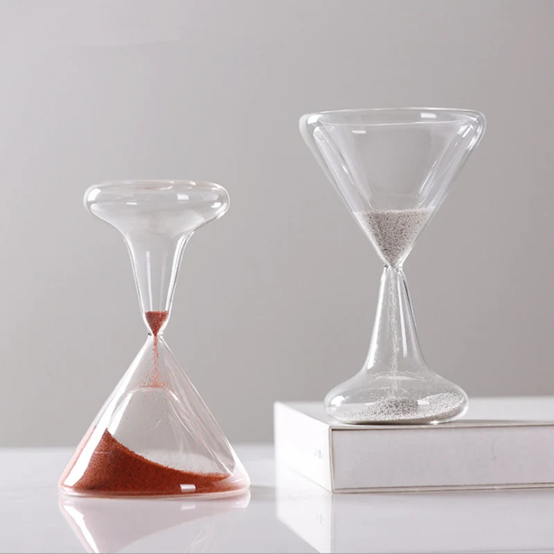 Creative Wineglass Sandglass Sand Clock Hourglass 1 Minute Decorative Household Items Characteristics Arts Gifts Ampulheta