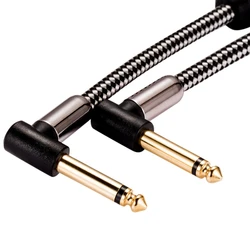 HIfi Audio Cable MONO 6.35mm Male to 6.35mm Male for Electric Organ Guitar Angle 1/4 Inch TS Jack to Jack Cable 1M 2M 3M 5M 8M