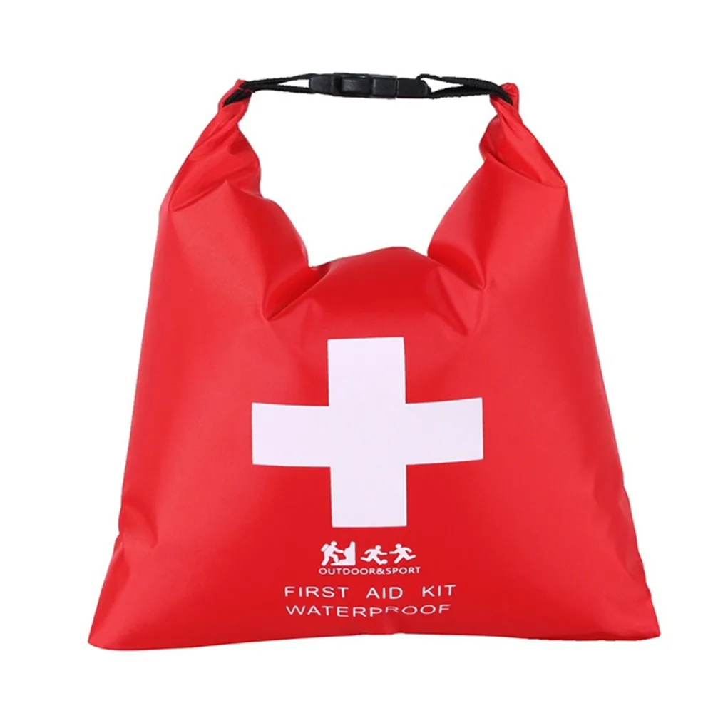 1.2L Outdoor Camping Emergency First Aid Bag Buckled Rubber Waterproof Dry Bag For River Trekking Rafting Surfing Swimming Dive