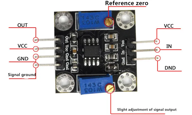 Voltage signal amplification module MV signal enlargement Linear high impedance amplifier