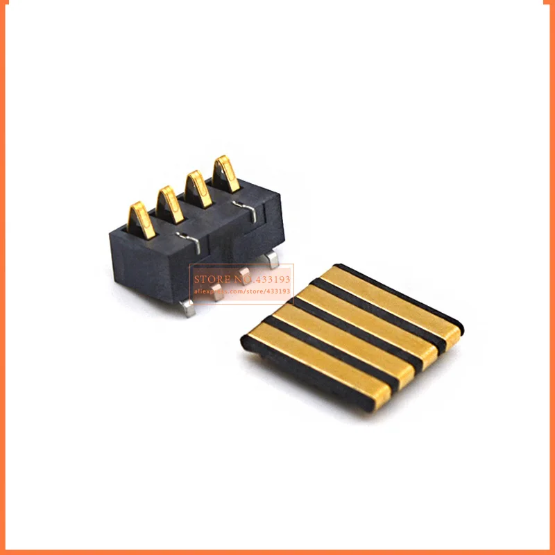 4pin standing model battery connector male+female plug Inner Battery Clip Contact Connector replacement for all-purpose