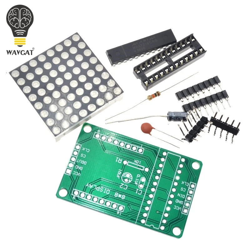 WAVGAT  DIY kit MAX7219 dot matrix module Display module MCU control module Special promotions