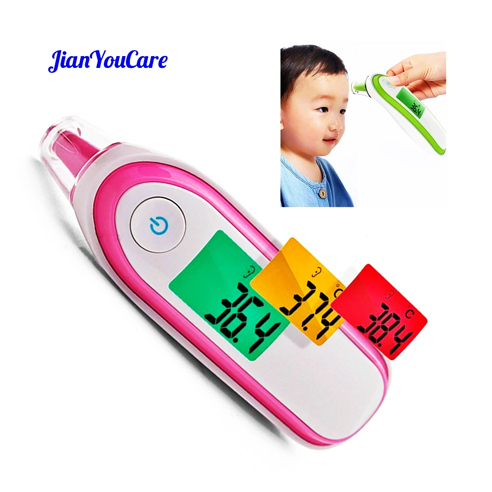 Household Infrared Digital Ear Forehead Laser Body Thermometer LCD Baby Adult Portable Fever Temperature Ear Termometro Portable